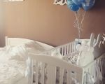  WHITE YappyQu baby cot and YappyClassic dresser
