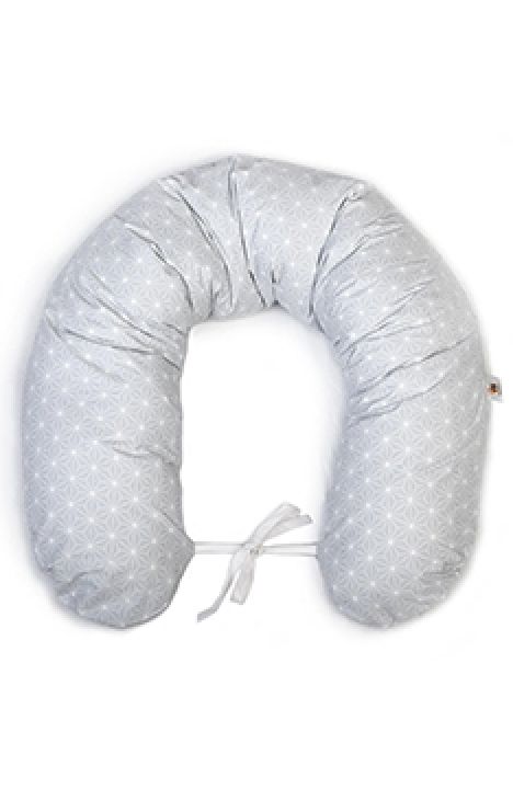 YappyRosette Grey breastfeeding pillow