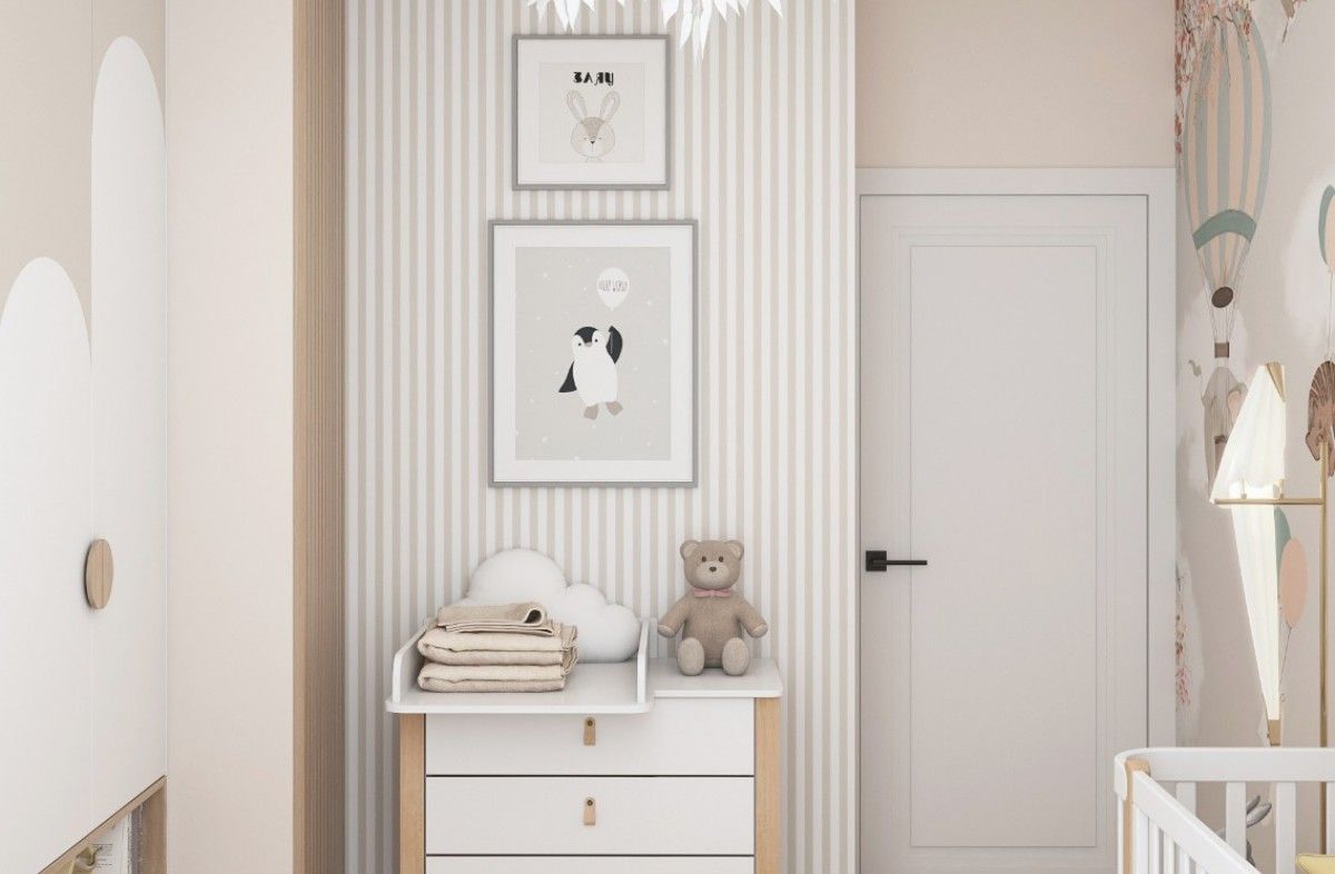  WHITE YappyÉtude baby cot and dresser
