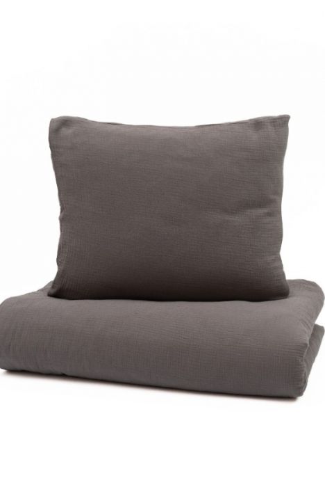 YappyMuslin Grey постельное бельё 150x200 / 50x60 cm