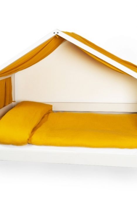 YappyMuslin Mustard gultas veļa 150x200 / 50x60 cm