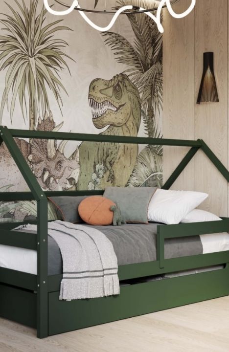 YappySole łóżko domek, GREEN Limited